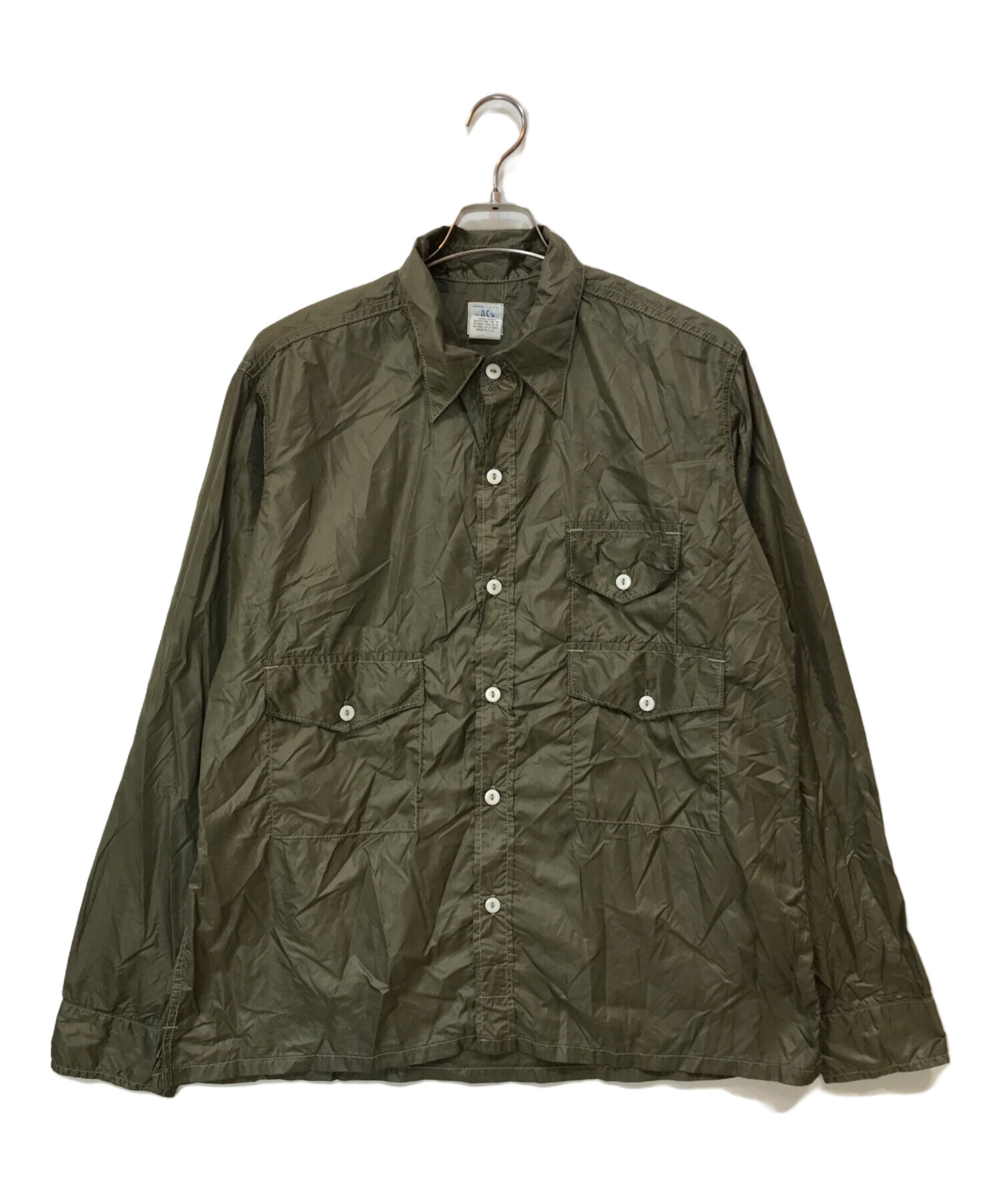 完売品 POST O'ALLS ポストオーバーオールズ ナイロンタフタジャケット POST O'ALLS (ポストオーバーオールズ) ナイロンタフタ シャツ