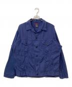 BRU NA BOINNEブルーナボイン）の古着「ダブルシュリンクジャンパー」｜ネイビー