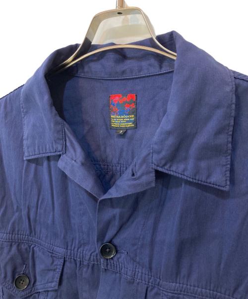 BRU NA BOINNE（ブルーナボイン）BRU NA BOINNE (ブルーナボイン) ダブルシュリンクジャンパー ネイビー サイズ:3の古着・服飾アイテム