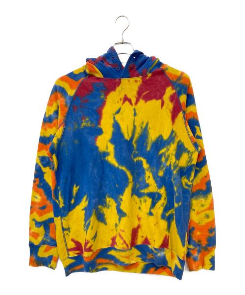 BRU NA BOINNE（ブルーナボイン）BRU NA BOINNE (ブルーナボイン) タイダイ スタンディングパーカー マルチカラー サイズ:XLの古着・服飾アイテム