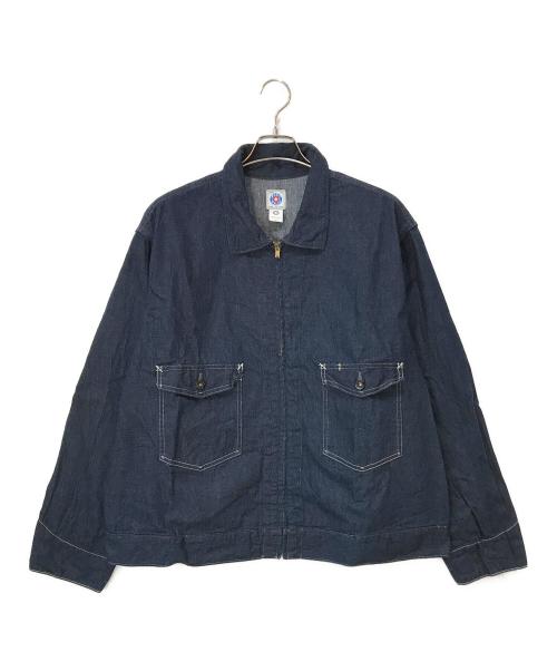 POST O'ALLS（ポストオーバーオールズ）POST O'ALLS (ポストオーバーオールズ) Service Jacket インディゴ サイズ:XLの古着・服飾アイテム