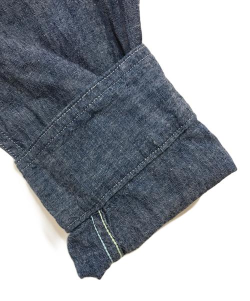 POST O'ALLS（ポストオーバーオールズ）POST O'ALLS (ポストオーバーオールズ) BEAMS PLUS (ビームスプラス) 別注 Tex Mex Chambray Western Shirt インディゴ サイズ:XLの古着・服飾アイテム