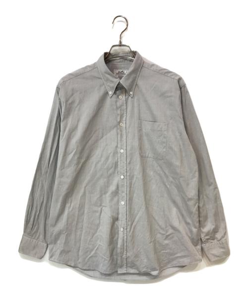 HERMES（エルメス）HERMES (エルメス) ボタンダウンシャツ グレー サイズ:42の古着・服飾アイテム