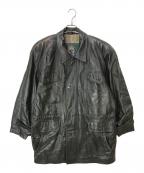 Moda e qualita sono alla baseモダ エ クオリタ ソノ アラ ベース）の古着「レザーコート」｜ブラック