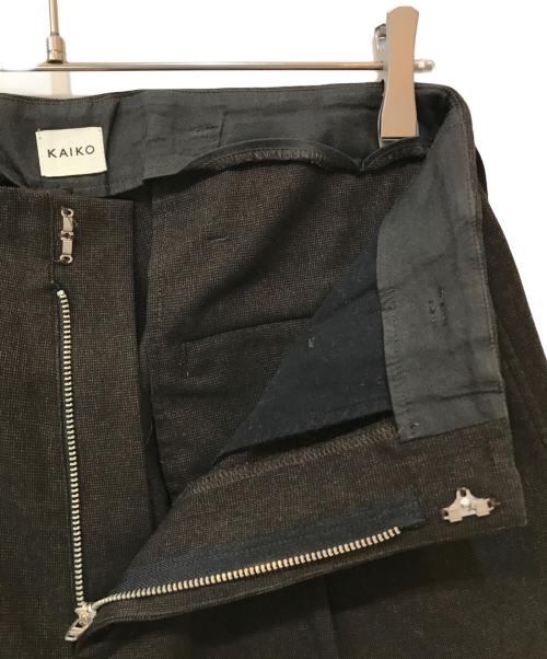 kaiko（カイコー）kaiko (カイコー) WIDE SLACKS ブラウン サイズ:1の古着・服飾アイテム