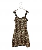 hystericsヒステリックス）の古着「スカルレオパードワンピース」｜ブラウン