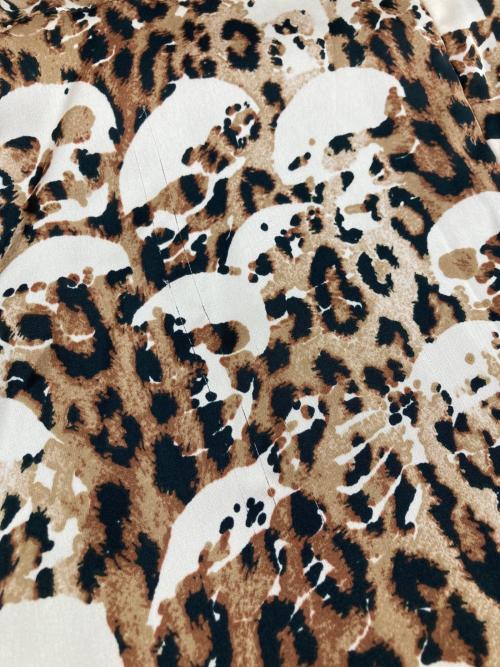 hysterics（ヒステリックス）hysterics (ヒステリックス) スカルレオパードワンピース ブラウン サイズ:FREEの古着・服飾アイテム