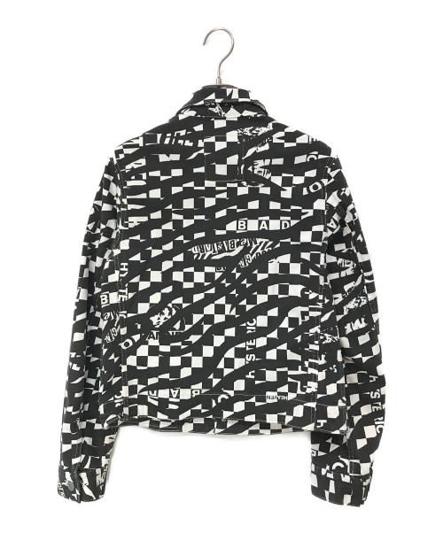 Hysteric Glamour（ヒステリックグラマー）Hysteric Glamour (ヒステリックグラマー) STEREOLAB MIX柄 コンパクトジャケット ブラック サイズ:Mの古着・服飾アイテム