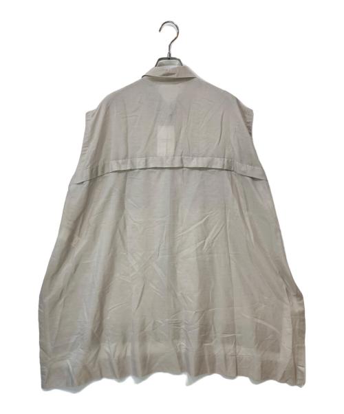 Noble（ノーブル）Noble (ノーブル) 2WAYブライトローンテントフレアシャツ ベージュ サイズ:Fの古着・服飾アイテム