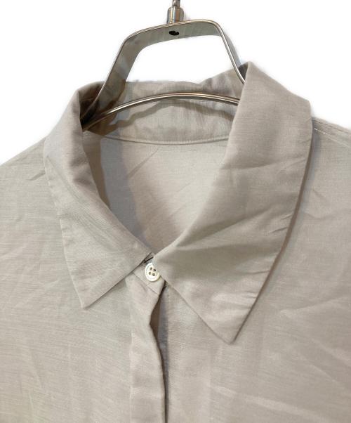 Noble（ノーブル）Noble (ノーブル) 2WAYブライトローンテントフレアシャツ ベージュ サイズ:Fの古着・服飾アイテム