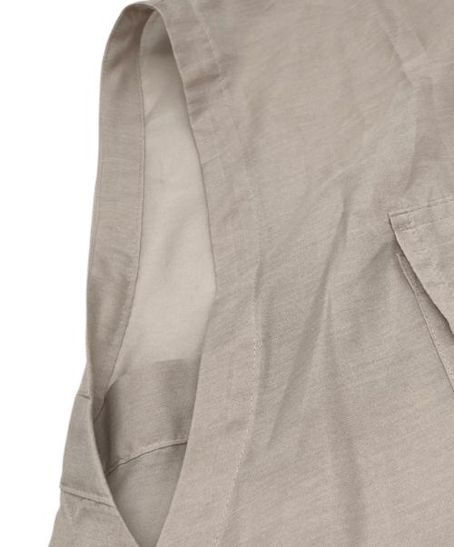 Noble（ノーブル）Noble (ノーブル) 2WAYブライトローンテントフレアシャツ ベージュ サイズ:Fの古着・服飾アイテム