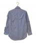 YUKI HASHIMOTO (ユウキハシモト) LAYERED DESTROY SHIRTS ホワイト×ブルー サイズ:44：5000円