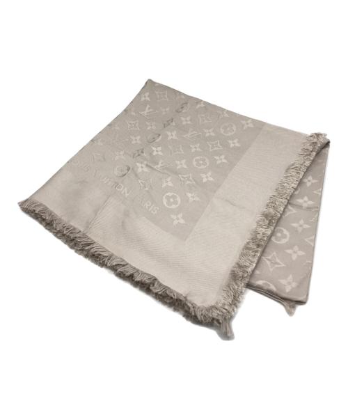 LOUIS VUITTON（ルイ ヴィトン）LOUIS VUITTON (ルイ ヴィトン) ショール・モノグラム シャイン グレージュ サイズ:-の古着・服飾アイテム