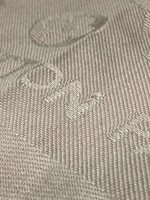 LOUIS VUITTON（ルイ ヴィトン）LOUIS VUITTON (ルイ ヴィトン) ショール・モノグラム シャイン グレージュ サイズ:-の古着・服飾アイテム