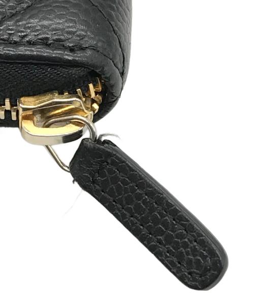 CHANEL（シャネル）CHANEL (シャネル) マトラッセ キャビアスキン クラシックロングジップウォレット ブラック サイズ:-の古着・服飾アイテム