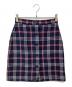 BROOKS BROTHERS Red Fleece（ブルックスブラザーズレッドフリース）の古着「フロントボタンチェックスカート」｜ネイビー