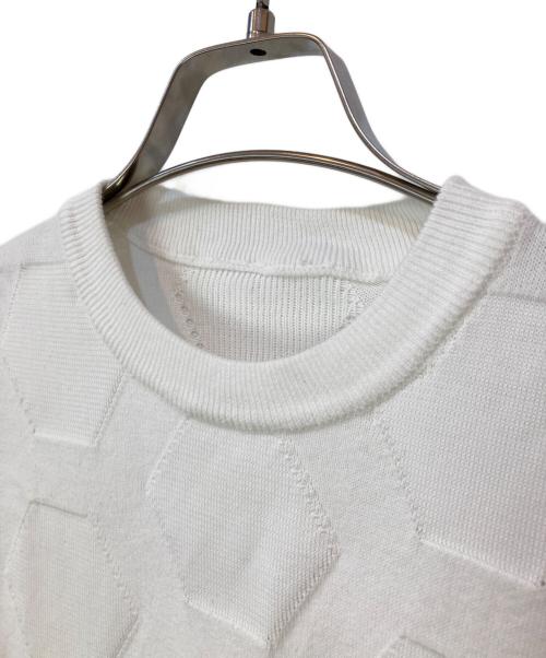 DIRK BIKKEMBERGS（ダークビッケンバーグ）DIRK BIKKEMBERGS (ダークビッケンバーグ) 半袖ニット ホワイト サイズ:Sの古着・服飾アイテム