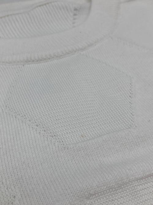 DIRK BIKKEMBERGS（ダークビッケンバーグ）DIRK BIKKEMBERGS (ダークビッケンバーグ) 半袖ニット ホワイト サイズ:Sの古着・服飾アイテム