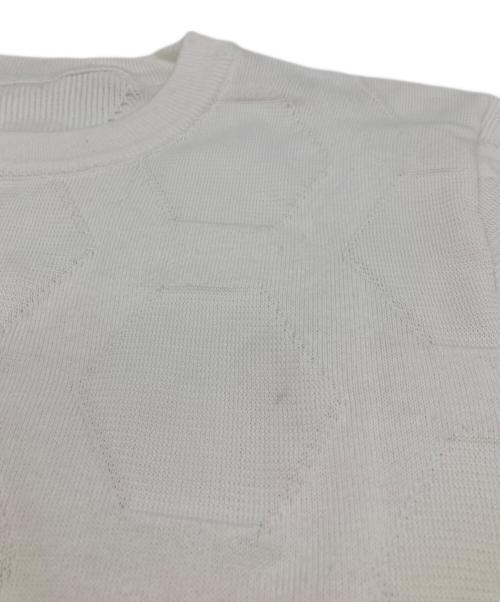 DIRK BIKKEMBERGS（ダークビッケンバーグ）DIRK BIKKEMBERGS (ダークビッケンバーグ) 半袖ニット ホワイト サイズ:Sの古着・服飾アイテム