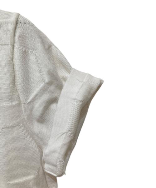 DIRK BIKKEMBERGS（ダークビッケンバーグ）DIRK BIKKEMBERGS (ダークビッケンバーグ) 半袖ニット ホワイト サイズ:Sの古着・服飾アイテム