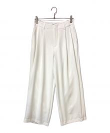 Lisiere（リジェール）の古着「Tuck Wide Pants」｜ホワイト