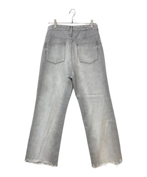 upper hights（アッパーハイツ）upper hights (アッパーハイツ) THE TAYLOR カットオフワイドデニムパンツ グレー サイズ:27の古着・服飾アイテム