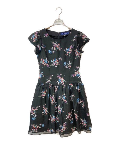 M'S GRACY（エムズグレイシー）M'S GRACY (エムズグレイシー) 花柄ノースリーブワンピース ブラック サイズ:40の古着・服飾アイテム