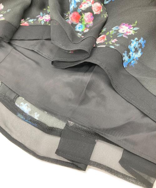 M'S GRACY（エムズグレイシー）M'S GRACY (エムズグレイシー) 花柄ノースリーブワンピース ブラック サイズ:40の古着・服飾アイテム