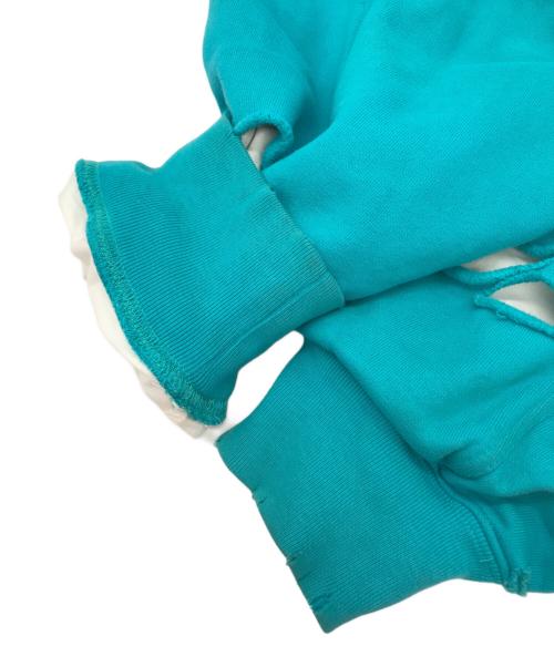 BALENCIAGA（バレンシアガ）BALENCIAGA (バレンシアガ) Caps Destroyed Hoodie グリーン サイズ:XXSの古着・服飾アイテム