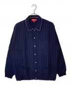 SUPREMEシュプリーム）の古着「25SS Herringbone Cardigan ヘリンボーンカーディガン」｜ネイビー