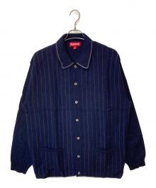 SUPREME（シュプリーム）の古着「25SS Herringbone Cardigan ヘリンボーンカーディガン」｜ネイビー