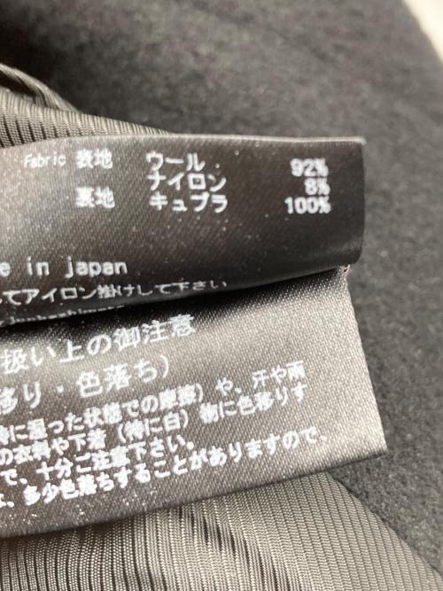 Junhashimoto（ジュンハシモト）junhashimoto (ジュンハシモト) STAND COLLAR CORT ブラック サイズ:3の古着・服飾アイテム