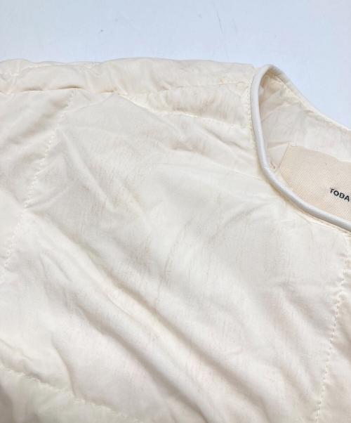 TODAYFUL（トゥデイフル）TODAYFUL (トゥデイフル) キルティングダウンコート アイボリー サイズ:Sの古着・服飾アイテム