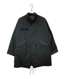 Adam et Rope（アダム エ ロペ）の古着「M-65 ビッグシルエット モッズコート中綿ライナーセット」｜ブラック