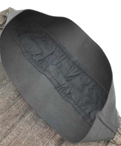 SALT PLUS JAPAN（ソルトプラスジャパン）SALT PLUS JAPAN (ソルトプラスジャパン) リネン混ヘリンボーンセミストレートパンツ グレー サイズ:38の古着・服飾アイテム