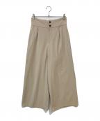 HUMAN WOMANヒューマンウーマン）の古着「シェルタリングドライオックスパンツ」｜ベージュ
