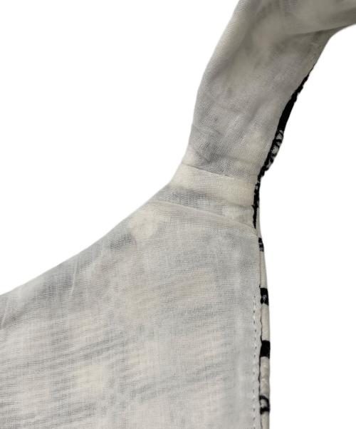 Max Mara Studio（マックスマーラ ストゥディオ）Max Mara Studio (マックスマーラ ストゥディオ) チェック柄ノースリーブワンピース ホワイト×ブラック サイズ:42の古着・服飾アイテム