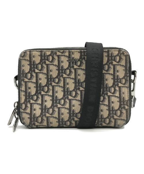 Dior（ディオール）Dior (ディオール) ジップポーチ ディオール オブリーク ジャカード アイボリー サイズ:-の古着・服飾アイテム