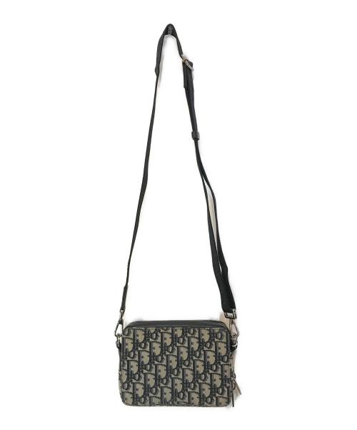 Dior（ディオール）Dior (ディオール) ジップポーチ ディオール オブリーク ジャカード アイボリー サイズ:-の古着・服飾アイテム