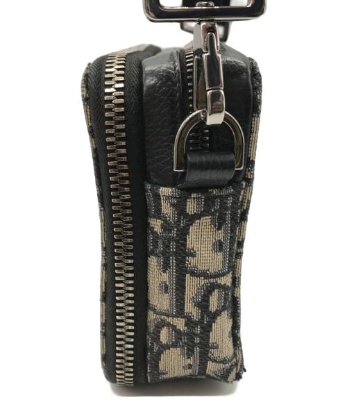 Dior（ディオール）Dior (ディオール) ジップポーチ ディオール オブリーク ジャカード アイボリー サイズ:-の古着・服飾アイテム