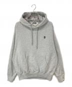 A BATHING APEア ベイシング エイプ）の古着「ONE POINT RELAXED PULLOVER HOODIE」｜グレー