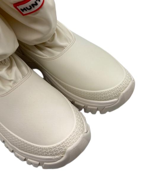 HUNTER（ハンター）HUNTER (ハンター) WANDERER SHORT SNOW BOOT(ワンダラーショートスノーブーツ) ホワイト サイズ:UK5の古着・服飾アイテム