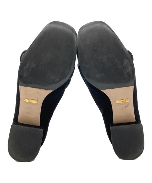 GUCCI（グッチ）GUCCI (グッチ) GGマーモント スエード ローファー ブラック サイズ:36 1/2の古着・服飾アイテム