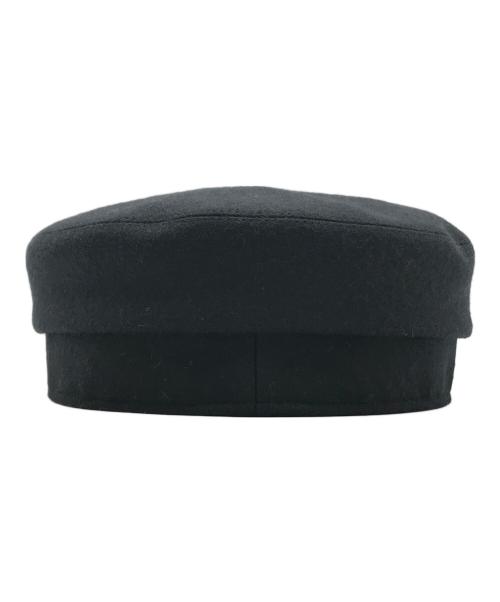 HERMES（エルメス）HERMES (エルメス) CASQUETTE FEMME CABOURG EN FIN ブラック サイズ:58の古着・服飾アイテム