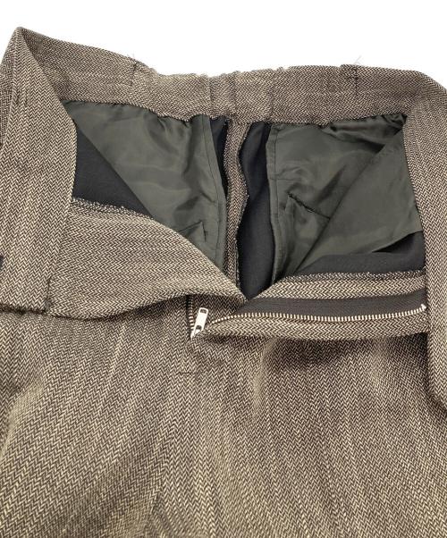 PUBLIC TOKYO（パブリックトウキョウ）PUBLIC TOKYO (パブリックトウキョウ) ツイードライクワイドパンツ ベージュ サイズ:1の古着・服飾アイテム