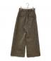 PUBLIC TOKYO (パブリックトウキョウ) ツイードライクワイドパンツ ベージュ サイズ:1：4000円