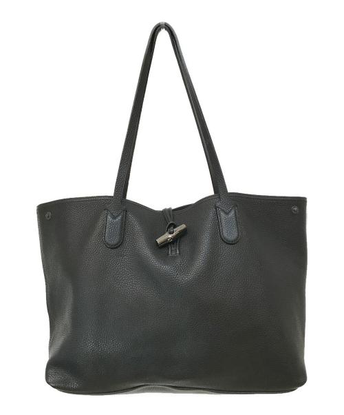 LONGCHAMP（ロンシャン）LONGCHAMP (ロンシャン) ロゾ レザートートバッグ ブラック サイズ:-の古着・服飾アイテム