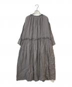 nest Robeネストローブ）の古着「リネンワンピース」｜グレー