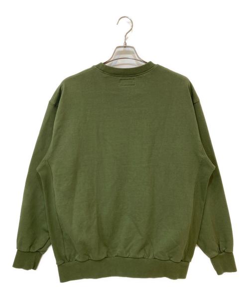 Acy（エイシー）Acy (エイシー) GARMENT DYE CREW NECK SWEAT グリーン サイズ:2の古着・服飾アイテム