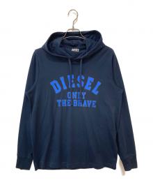 DIESEL（ディーゼル）の古着「T-JUST LS HOOD-OUT」｜ネイビー